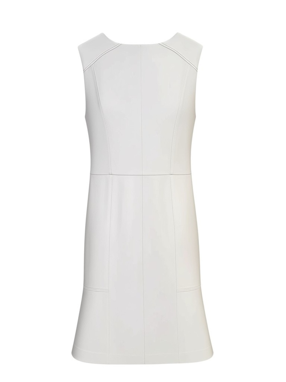 White House Black Market White Sleeveless A-Line Party Dress - Picture 4 of 7